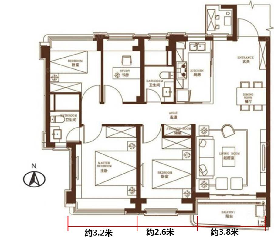 保利熙悦大四房,保利熙悦142户型套内面积多少