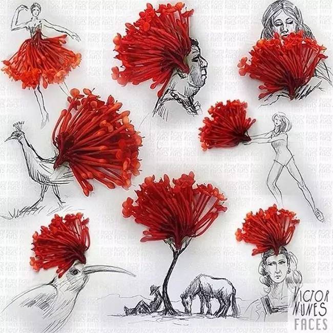 100幅治愈系铅笔小插画,铅笔创意插画