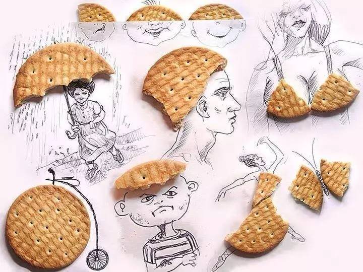 100幅治愈系铅笔小插画,铅笔创意插画