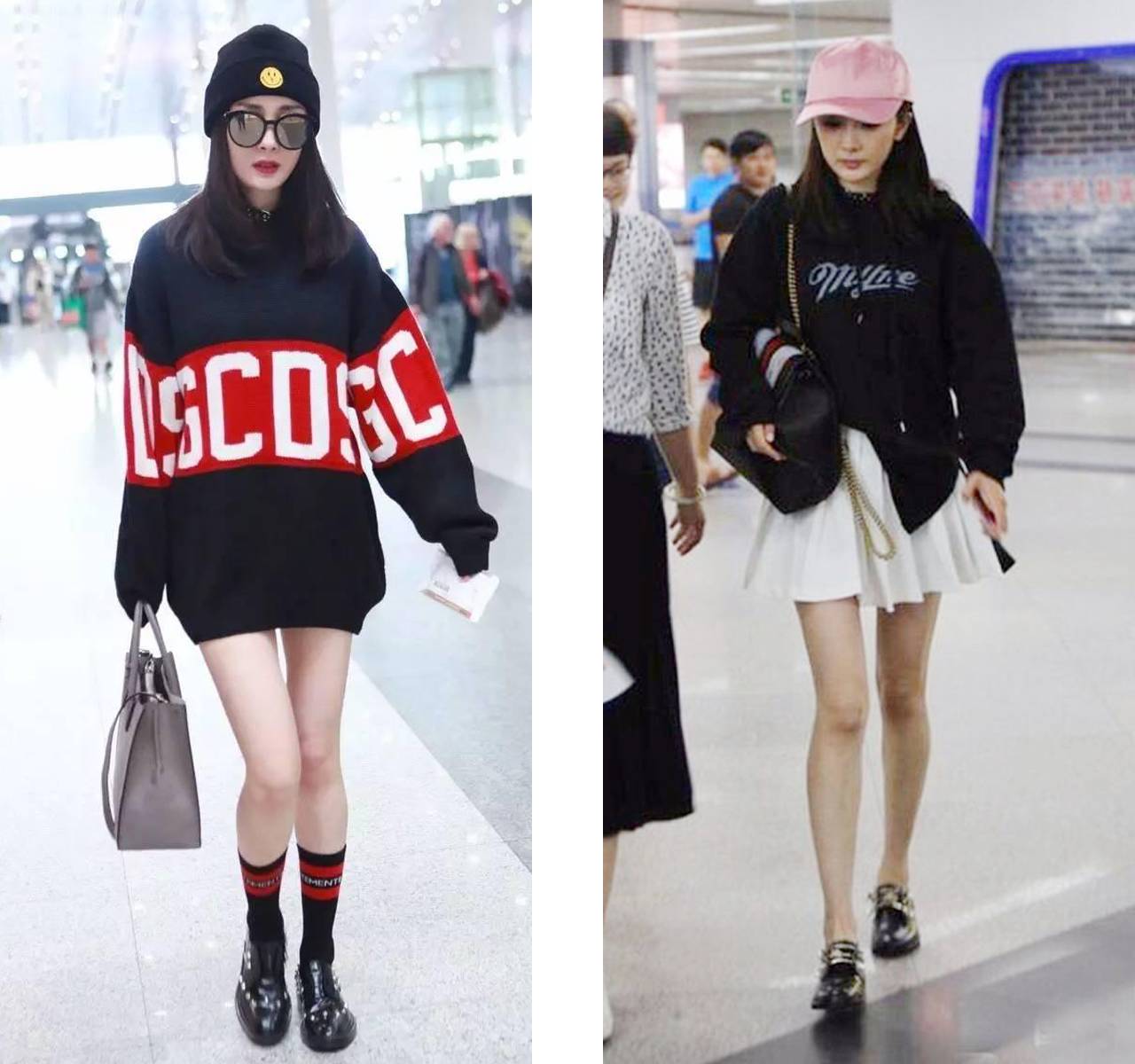 杨幂周冬雨时尚任性穿,杨幂周冬雨t恤