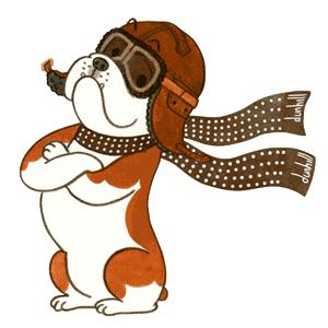 谈资｜那个专门画绅士的Mr.Slowboy，这次帮dunhill画了一只狗