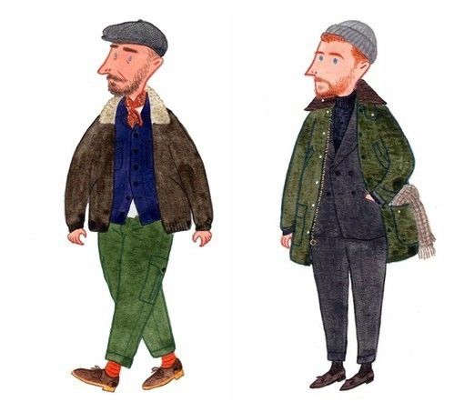 谈资｜那个专门画绅士的Mr.Slowboy，这次帮dunhill画了一只狗