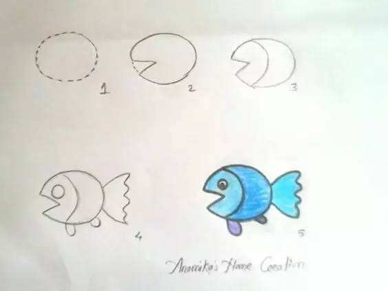 椭圆和圆形能画成什么小动物,儿童简笔画画一些可爱的小东西