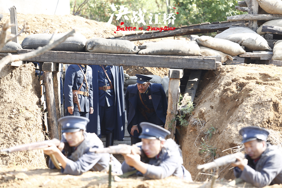 决战江桥的抗日场面,决战江桥抗日