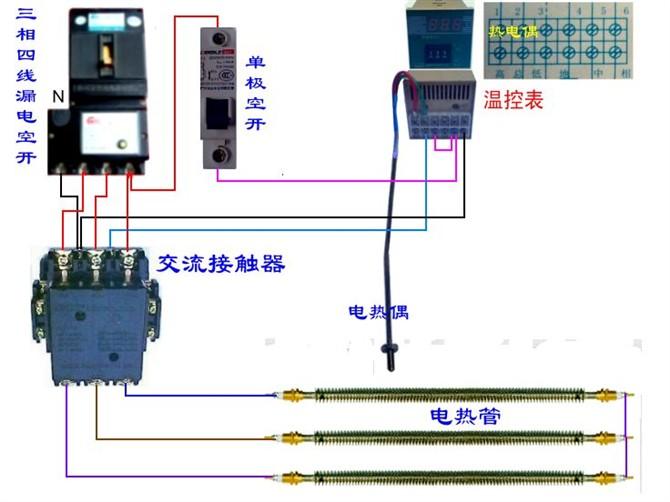 分励脱扣断路器与电表的接线图,断路器线圈与电表接线图