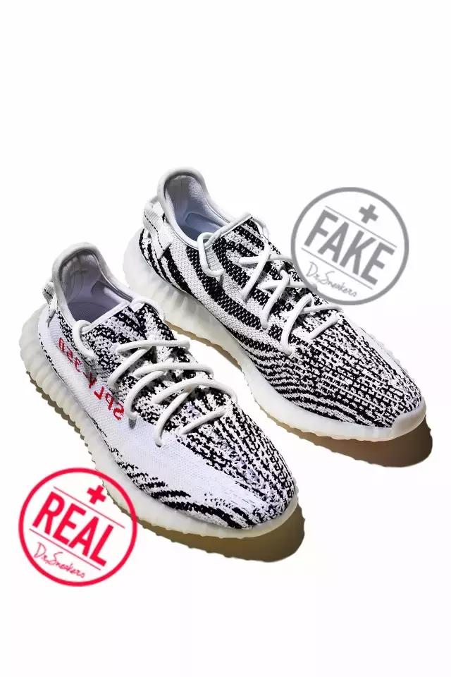 椰子白斑马鞋真假辨别,怎么辨别斑马椰子真假