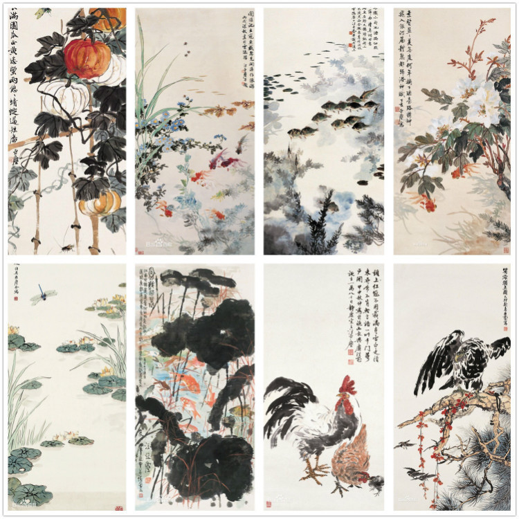 海派花鸟画谁的比较好,海派名家张雄花鸟画