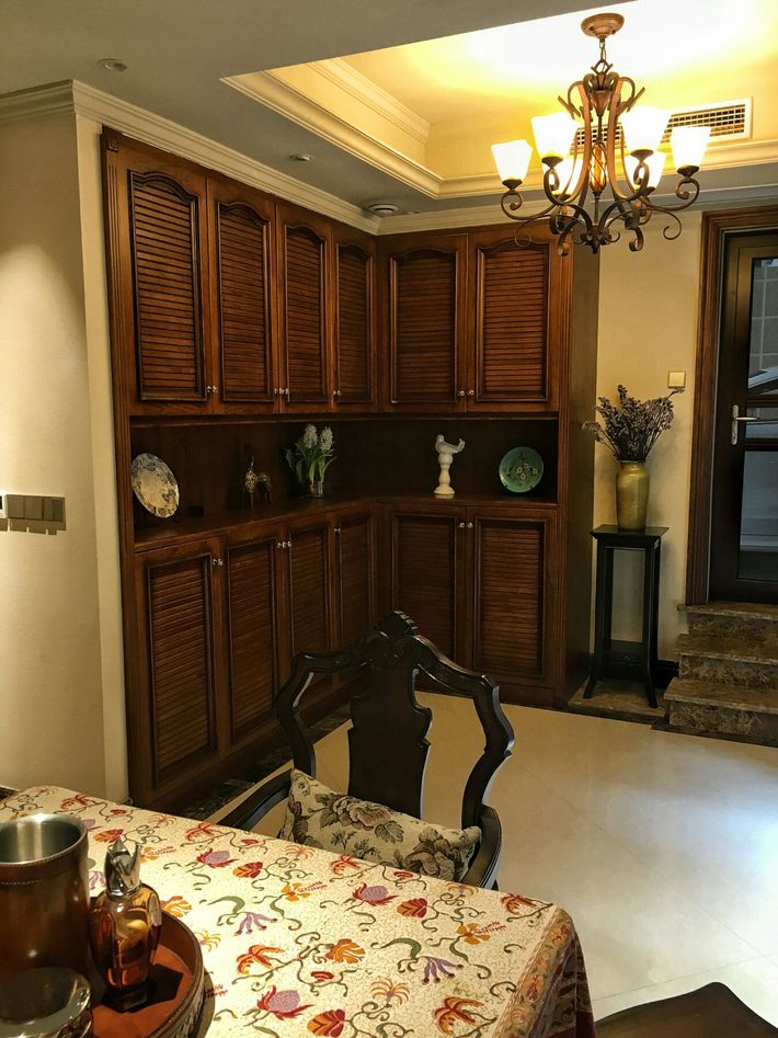 105平美式风格高档大气的温馨之家,每一处细节都透露着奢华