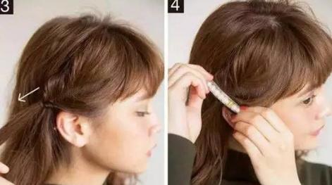 周冬雨侧编刘海发型,周冬雨早期同款发型八字韩式刘海