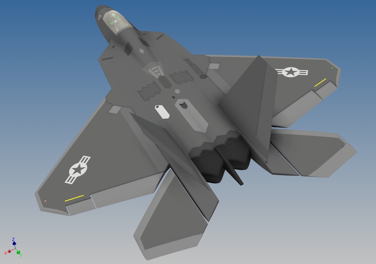 f-22手工制作战斗机模型图纸,f-117隐形战斗机航模图纸