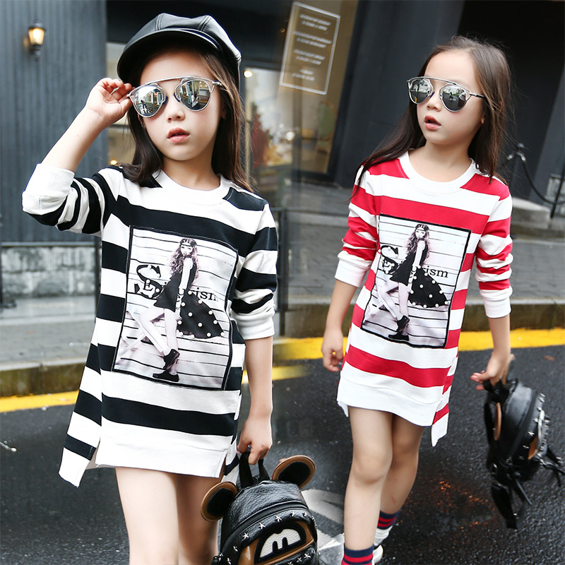 12岁女童夏季白色t恤时尚,儿童时尚t恤女童