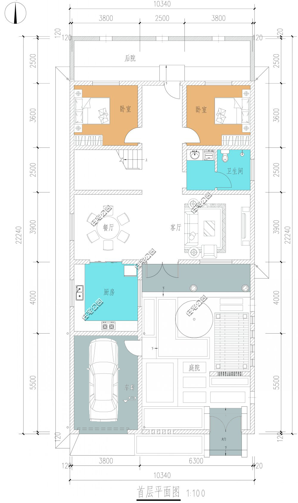 农村中式合院10-15万自建房,农村中式合院房子设计