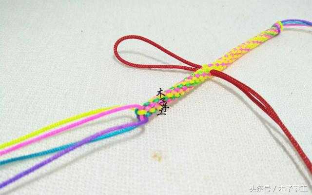 爱心铜钱红绳编织手链,十里桃花爱心红绳手链编织