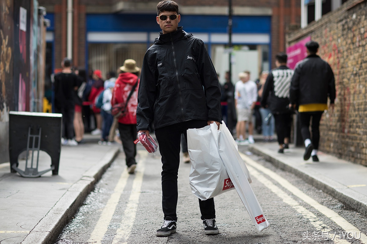 supreme17fw全黑卫衣,supremefw17