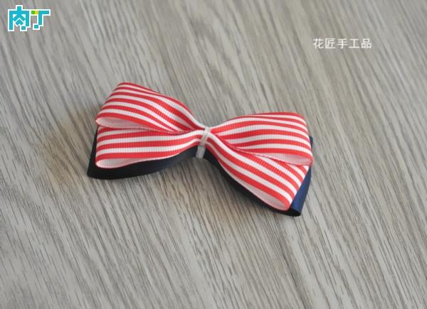 蝴蝶结发圈做法视频,蝴蝶结发圈制作教程简单