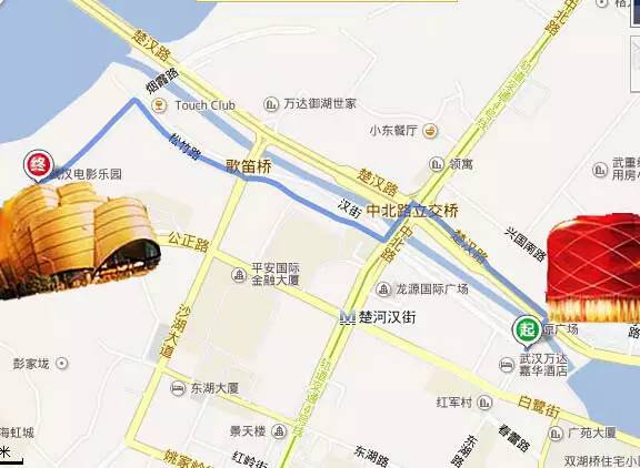 鱼游白沙洲,万达电影乐园汉秀双骄亮灯