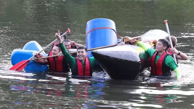 拉练日记,自制皮划艇比赛