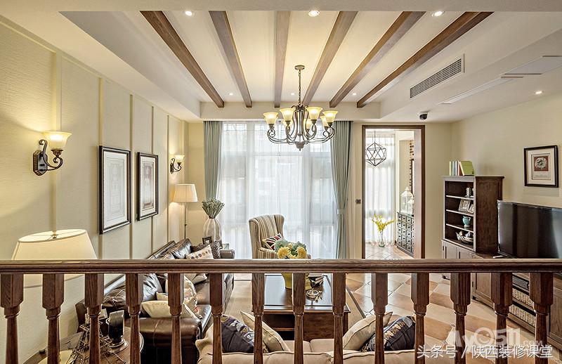 190平方装现代美式风格要多少钱,180平复式现代美式