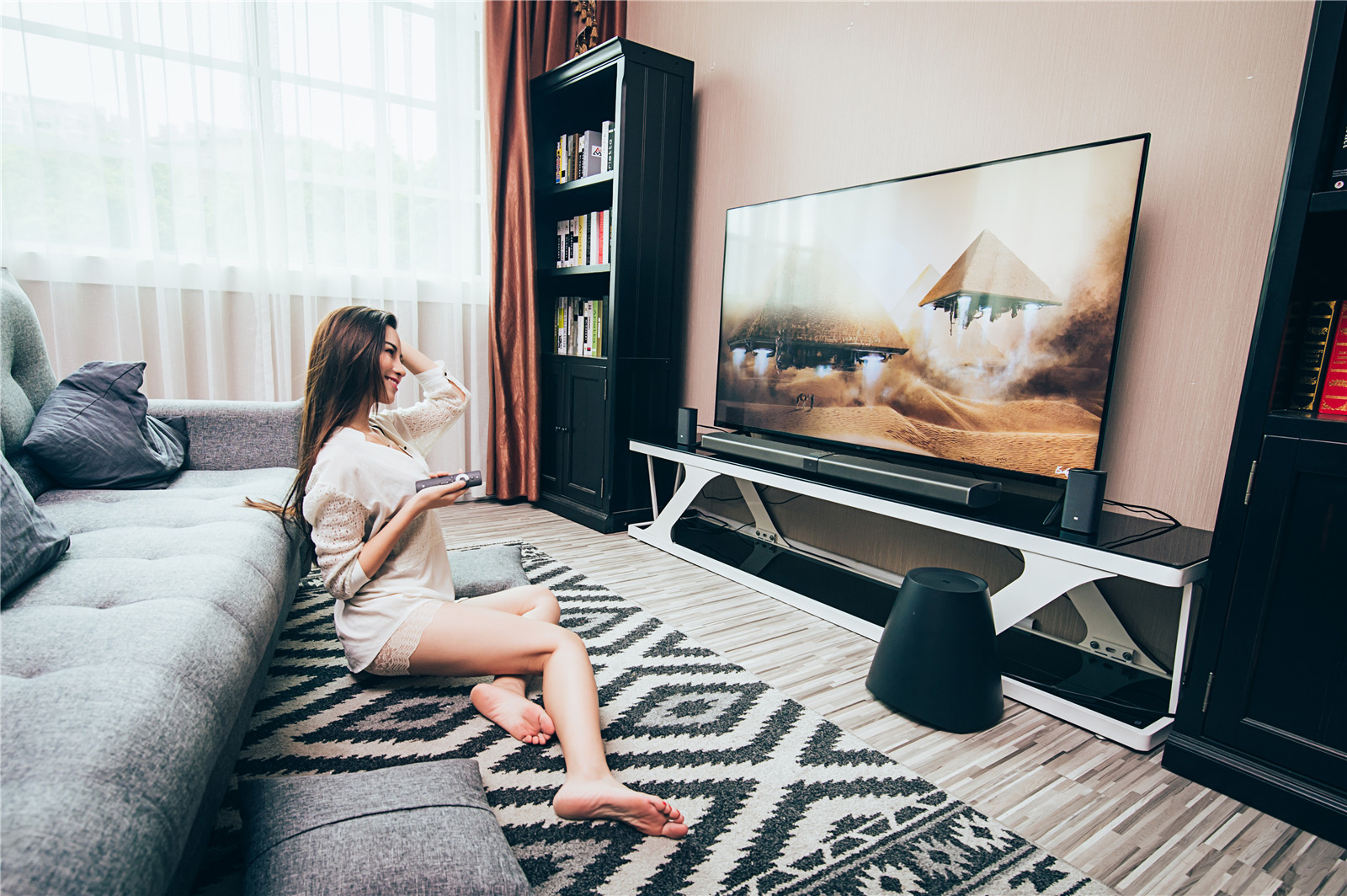 可以切西瓜的小米电视465英寸体验