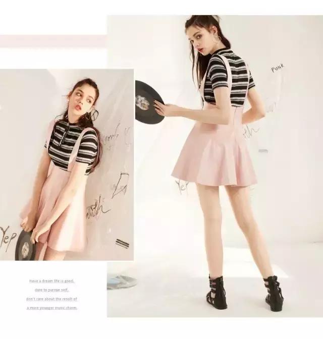 想要怎么穿都比别人瘦，只要一件条纹衫