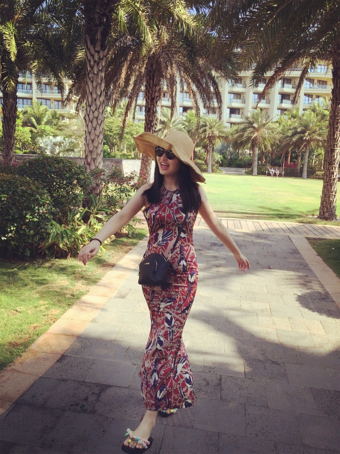 带着妈妈享受三亚的海