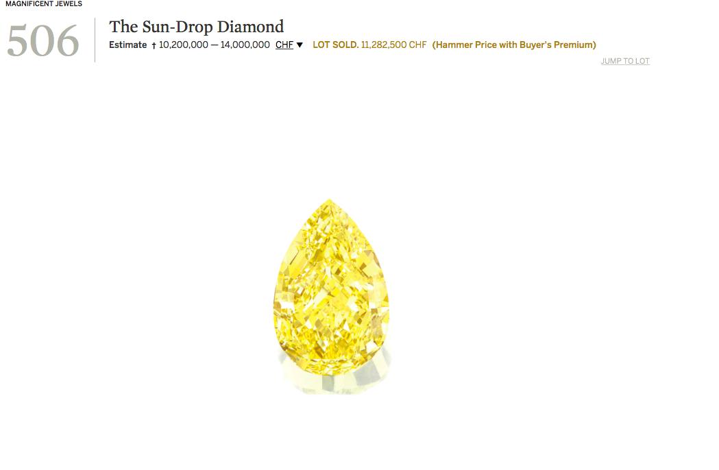 天价彩钻多少钱一个,彩钻为什么在拍卖场上价格高