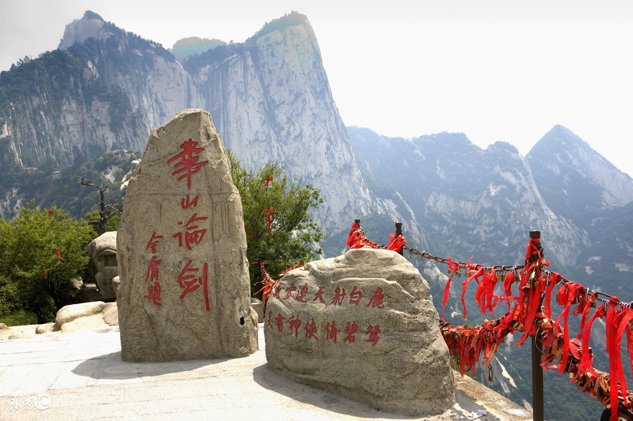 西岳华山旅游登山路线图,徒步爬西岳华山共多少台阶