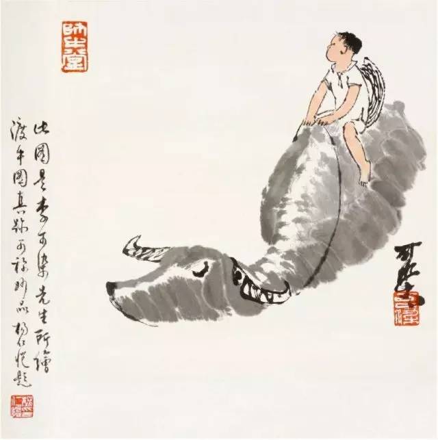 李可染的牛怎么画,李可染所有画牛的图片