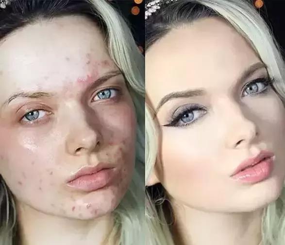 5分钟化妆p图,化妆和p图技巧