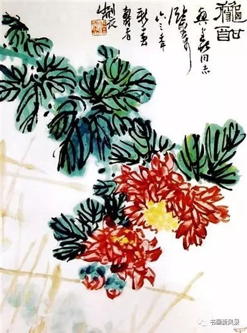 潘天寿画菊,潘天寿画100幅