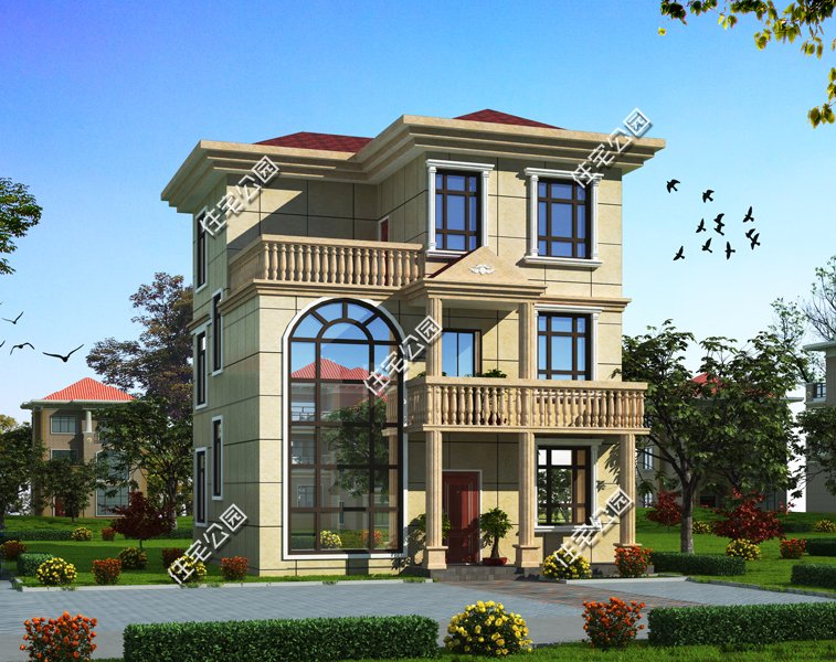 面宽20米进深10米别墅双拼,面宽18米进深10米二层别墅