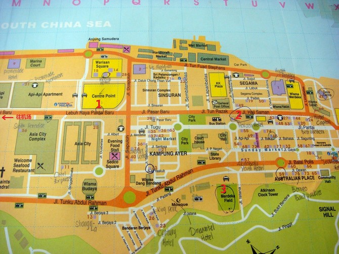 沙巴换汇防坑指南 (沙巴交通地图)