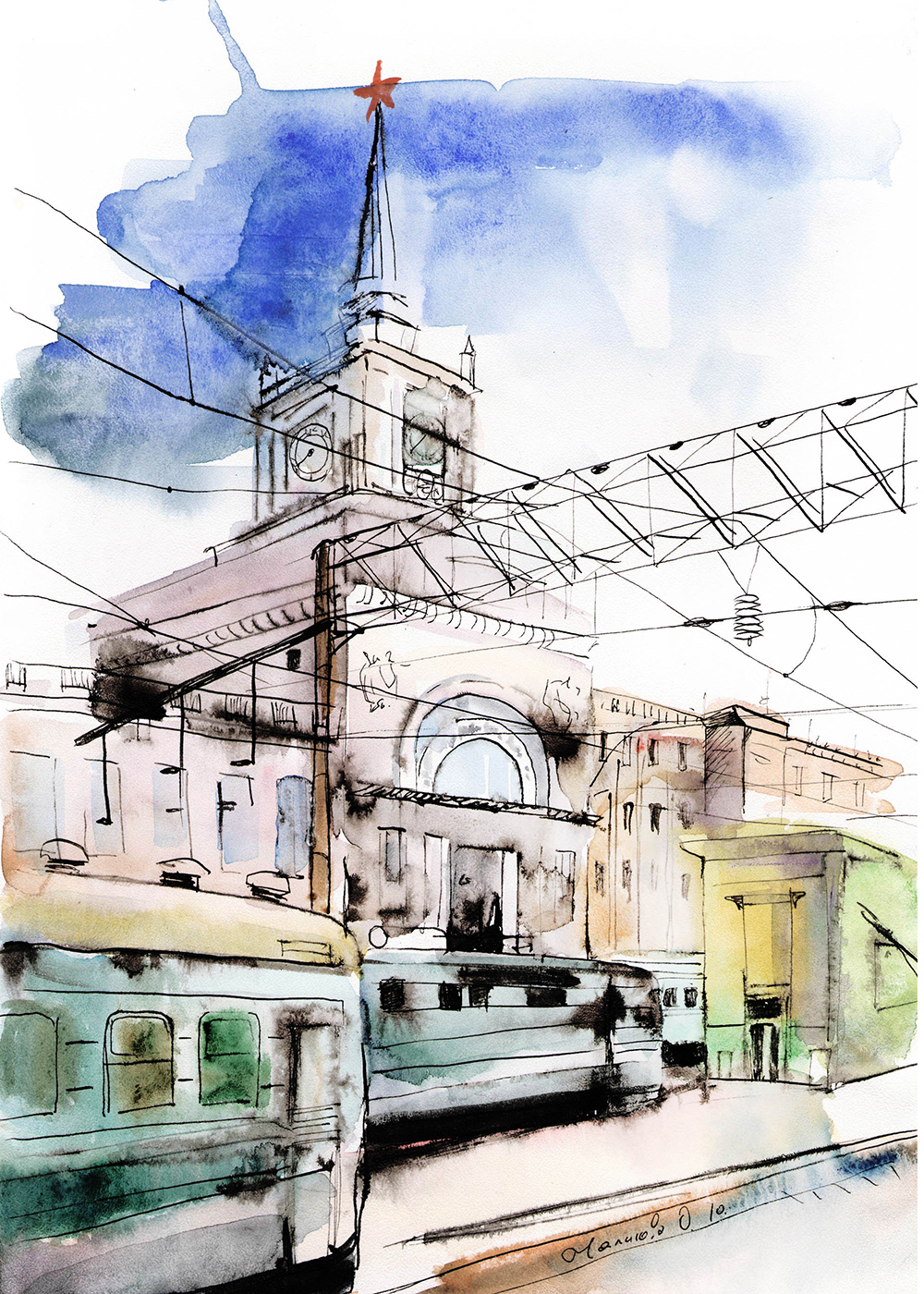 自学水彩一年变化,自学画画一年半终于还是学不会了