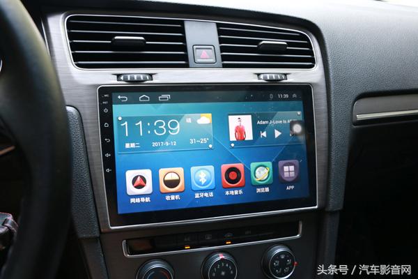 高尔夫7中控大屏改装推荐,高尔夫7升级新款仪表