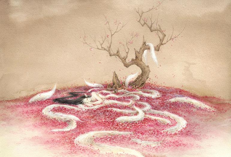 中国百鬼画作,一双巧手作画