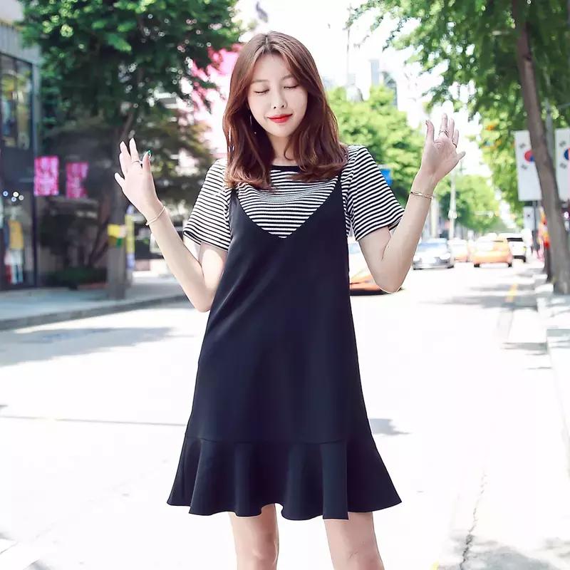 灰色吊带连衣裙怎么叠穿,吊带连衣裙穿搭技巧