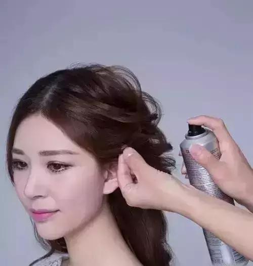 法式新娘的编发教程,新娘鱼骨辫抽丝编发教程