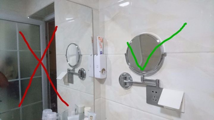 干区洗手台镜子对着房门怎么设计,干区镜子对着卧室门怎么化解