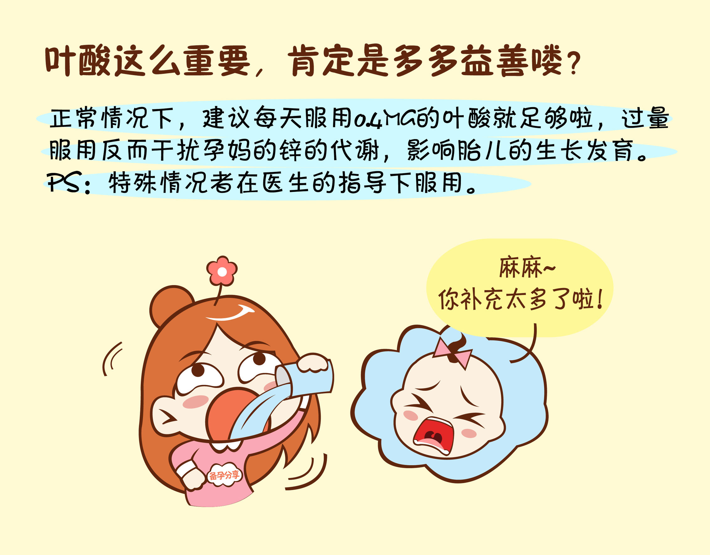 备孕补叶酸的正确方法,备孕期补叶酸导致月经延后