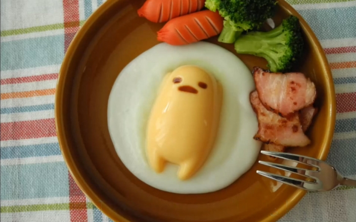 日本推出了一款丧心病狂的懒蛋蛋奶黄包,画风突变无法直视!