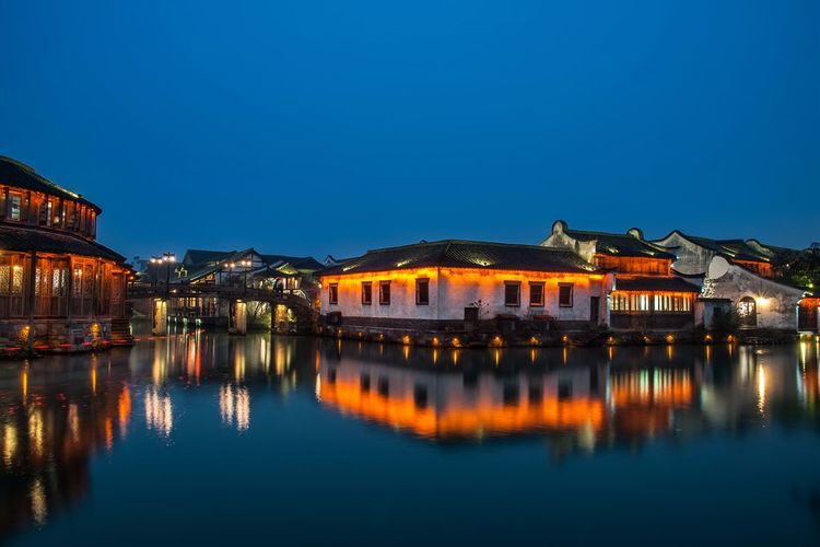 江南水乡乌镇诗情画意,江南水乡乌镇落日余晖