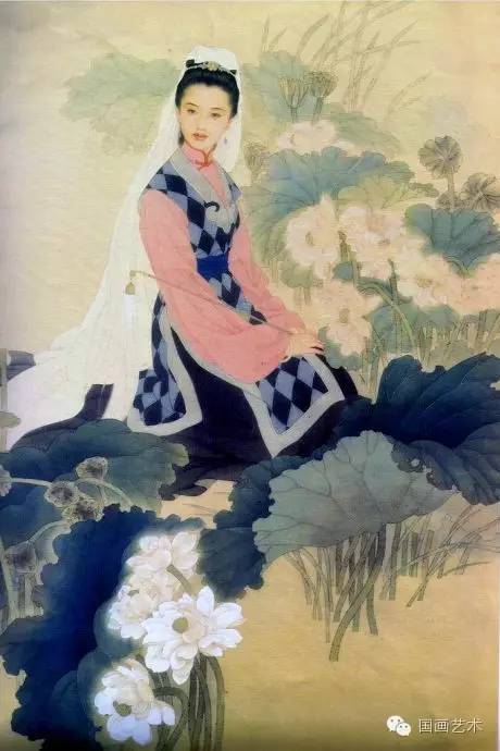 王美芳工笔仕女技法,王美芳的工笔人物线条表现