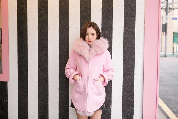 粉红女郎加长靴太有气质了