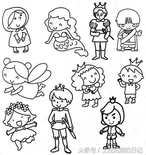 简笔画初学幼儿5-6岁人物,简笔画大全小孩在做作业的场景