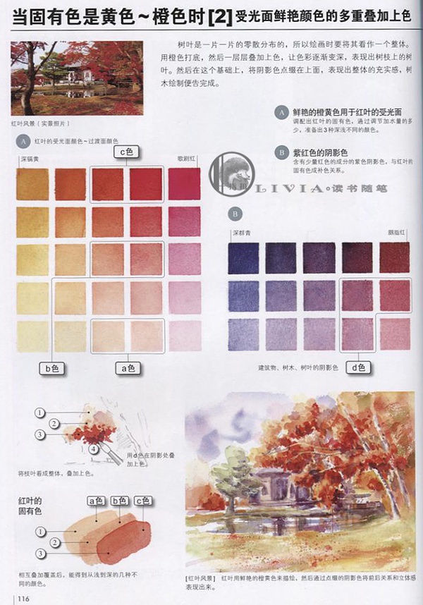 用水彩画达到极致的调色方法的书,水彩画12色颜料调色表大全