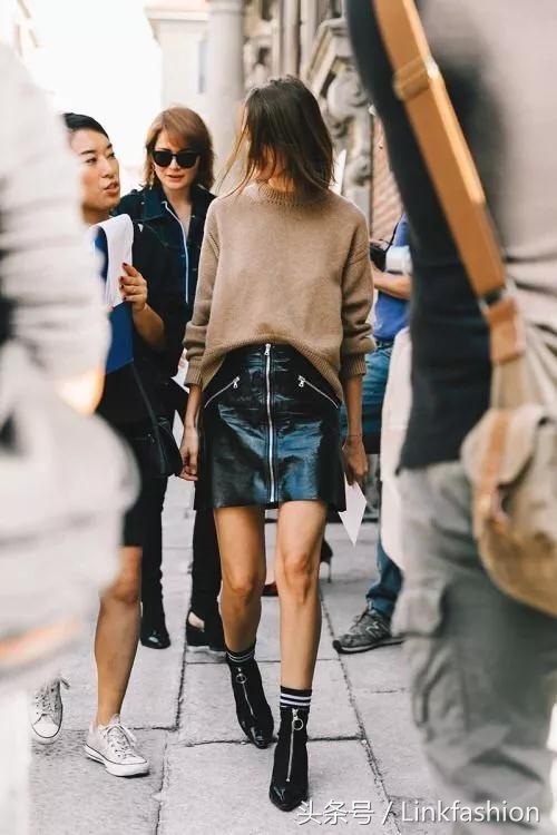 粗跟鞋怎么搭配显白显瘦,显高显瘦显腿长粗跟马丁靴