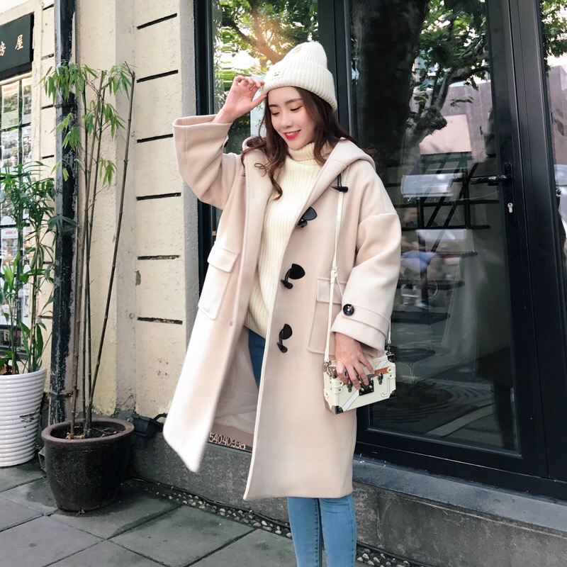 牛角扣大衣怎么搭配减龄,减龄牛角扣羊绒大衣