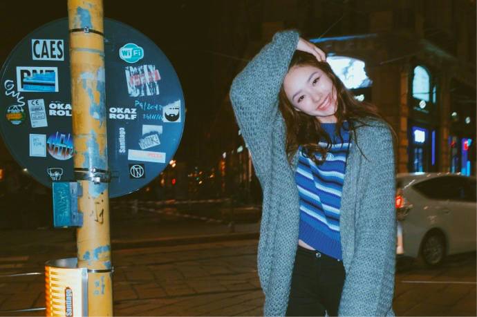 林允美妆博主试色,林允jelly眼妆