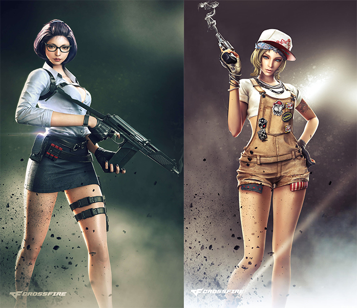 cf战术攻防女角色被打倒合集,盘点cf端游所有女角色