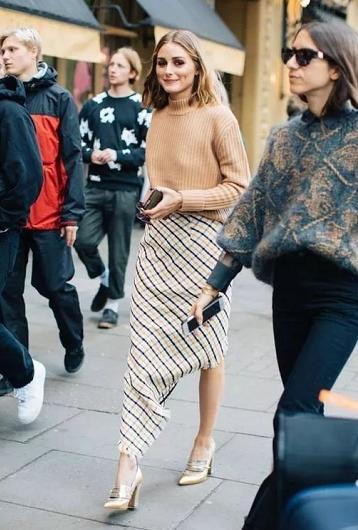 秋冬毛衣穿搭中性风高级感,打底毛衣女加绒秋冬半高领